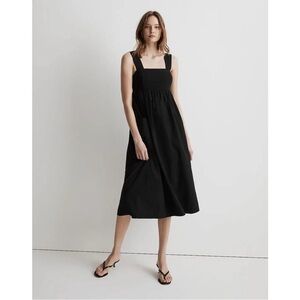 Madewell Cutout-Back Empire Midi Dress NL442 black 2